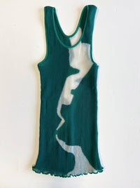 Streak Vest - Teal & White-Khanh Brice Nguyen-APOC STORE