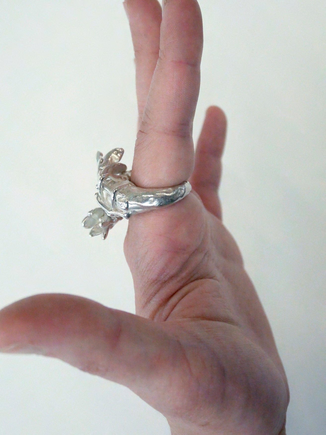 Crossed Lillies Ring-Élise Deubel-APOC STORE
