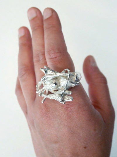Crossed Lillies Ring-Élise Deubel-APOC STORE
