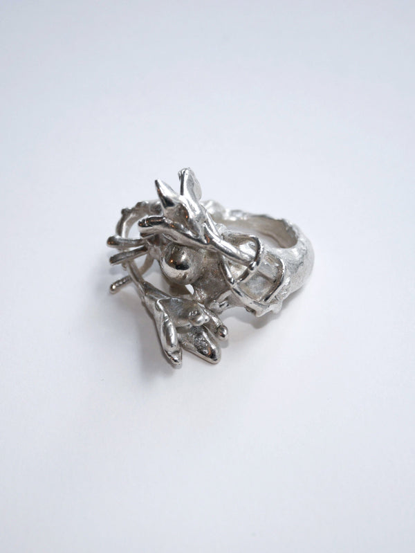 Crossed Lillies Ring-Élise Deubel-APOC STORE