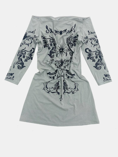 ORBIT DRESS LIGHT GREY-Lalameemee-APOC STORE