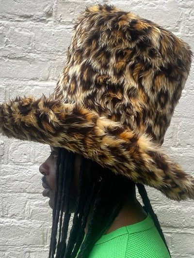 Silly Leopard Fuzz Top Hat-Benny Andallo-APOC STORE
