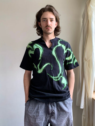 EROS TOP BLACK GREEN-ATH-APOC STORE