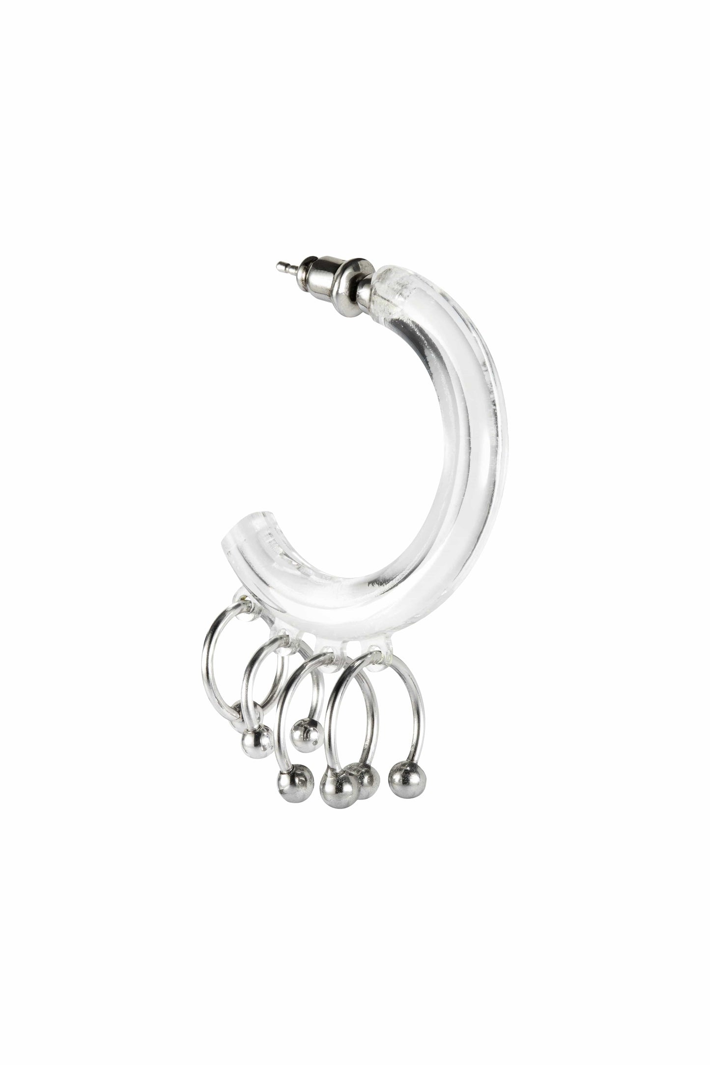 Pvc Punk Piercing Earrings-anGostura-APOC STORE