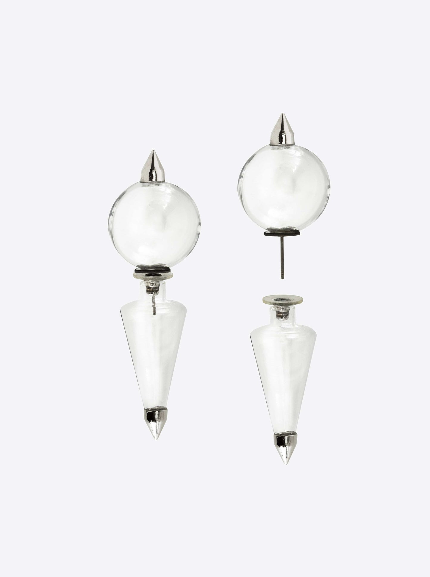 Glass Punk Piercing Earrings-anGostura-APOC STORE