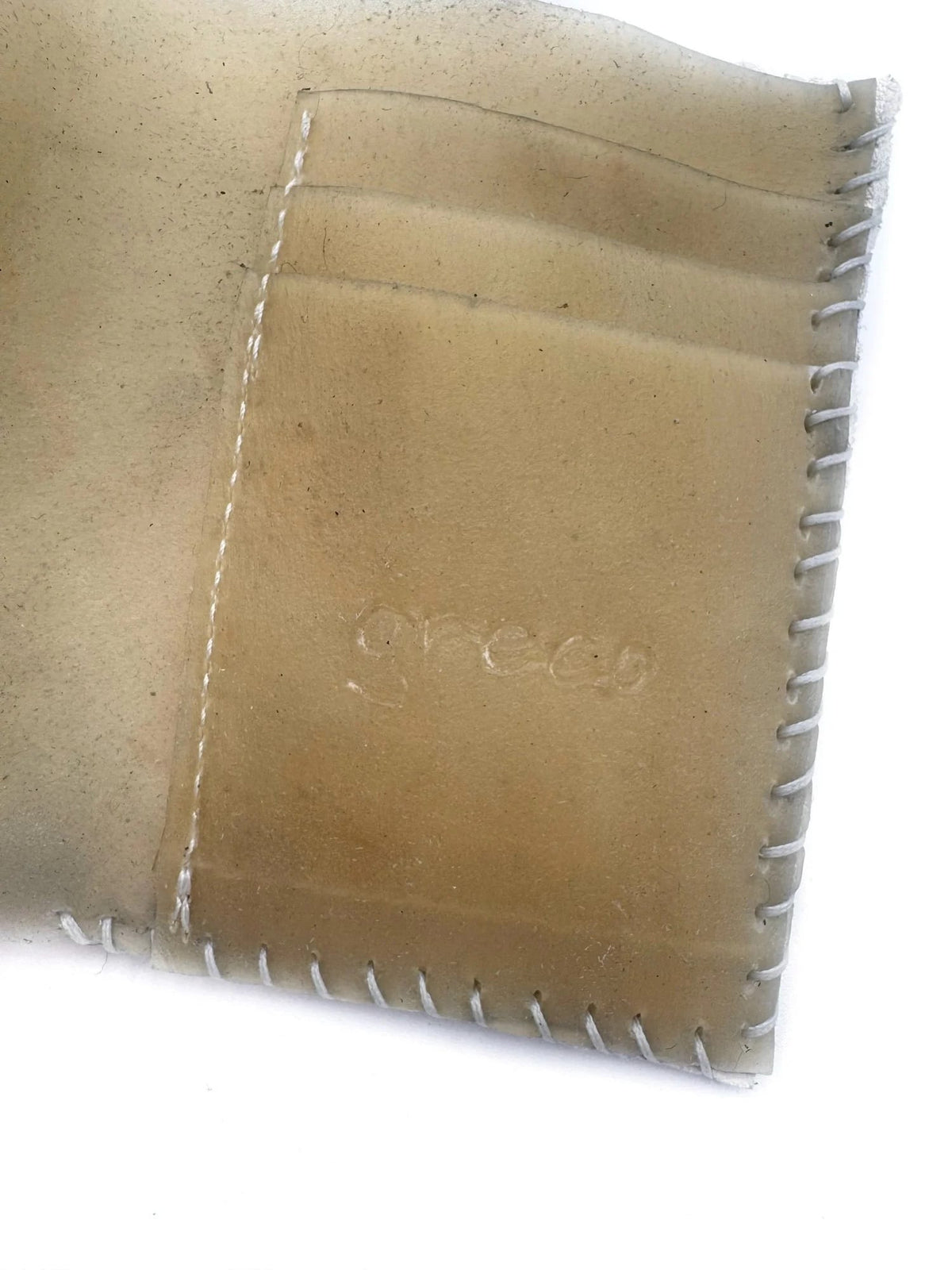 Whipstitch wallet milk