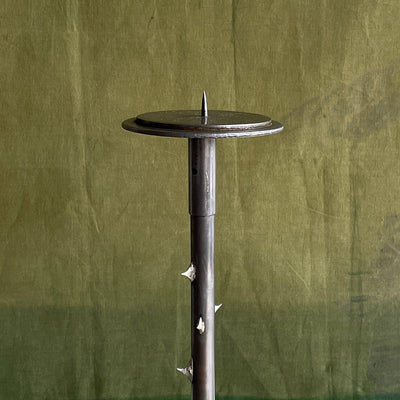 TABLETOP CANDLESTICK WITH THORNS (‘X’ BASE)-Louie Isaaman-Jones-APOC STORE