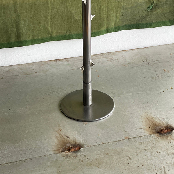 TABLETOP CANDLESTICK WITH THORNS (ROUND BASE)-Louie Isaaman-Jones-APOC STORE