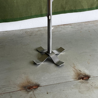 TABLETOP CANDLESTICK WITH THORNS (‘X’ BASE)-Louie Isaaman-Jones-APOC STORE