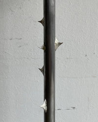 TABLETOP CANDLESTICK WITH THORNS (‘X’ BASE)-Louie Isaaman-Jones-APOC STORE