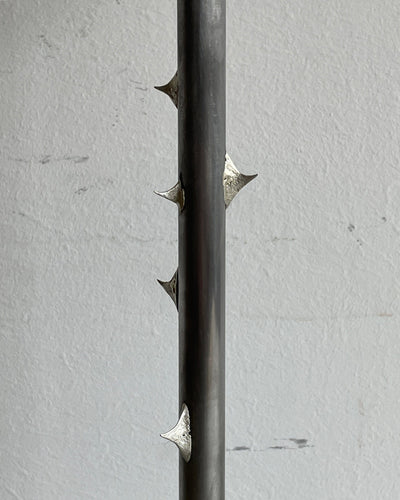 TABLETOP CANDLESTICK WITH THORNS (‘X’ BASE)-Louie Isaaman-Jones-APOC STORE