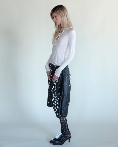 cutout long sleeve top-mew swim-APOC STORE