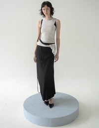 DANS SLIT TOP WHITE-Caro Chia-APOC STORE