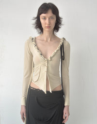 PISCES DRAPED TOP-Caro Chia-APOC STORE