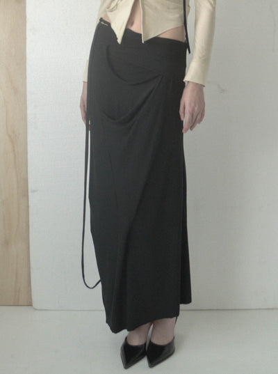 LANS DRAPED SKIRT-Caro Chia-APOC STORE