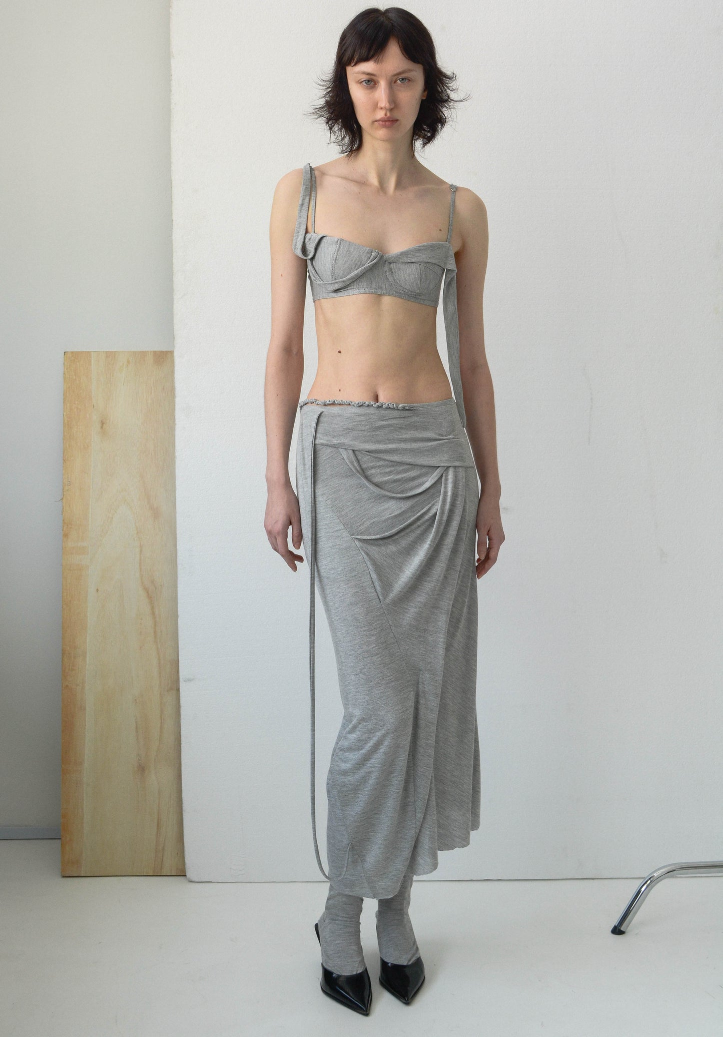 PIERO DRAPED SKIRT-Caro Chia-APOC STORE