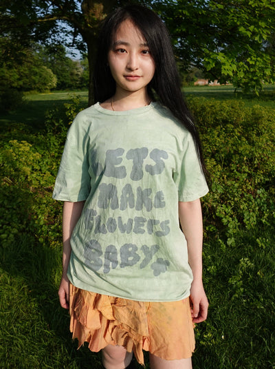 Lets Make Flowers Baby Tshirt-EIRINN HAYHOW-APOC STORE