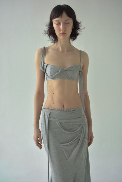PIERO DRAPED BRA-Caro Chia-APOC STORE