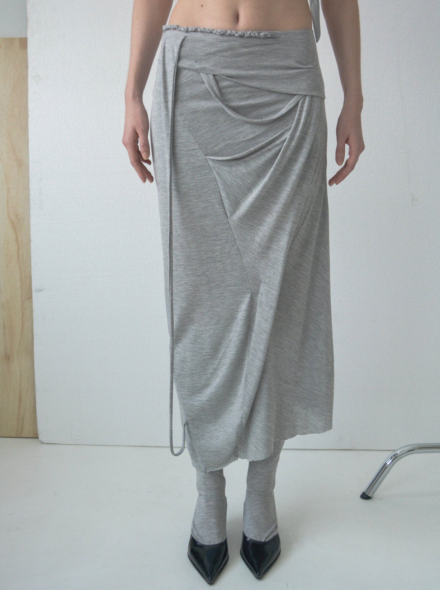 PIERO DRAPED SKIRT-Caro Chia-APOC STORE