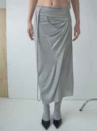 PIERO DRAPED SKIRT-Caro Chia-APOC STORE