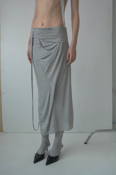 PIERO DRAPED SKIRT-Caro Chia-APOC STORE