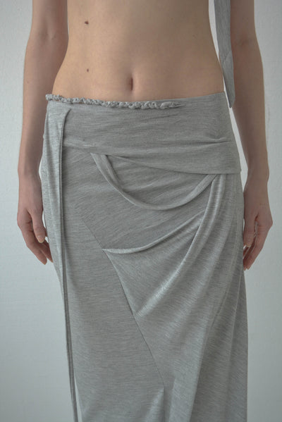 PIERO DRAPED SKIRT-Caro Chia-APOC STORE