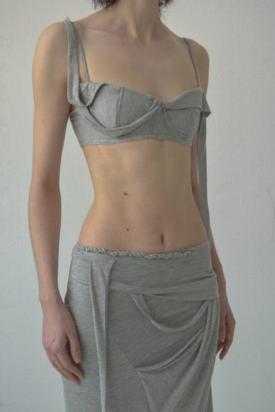 PIERO DRAPED BRA-Caro Chia-APOC STORE