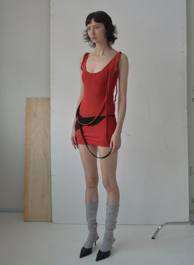 CALDER DRAPED SHORT DRESS-Caro Chia-APOC STORE