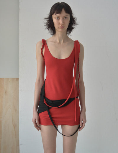 CALDER DRAPED SHORT DRESS-Caro Chia-APOC STORE