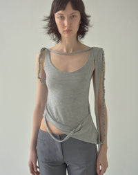 PIERO DRAPED TOP-Caro Chia-APOC STORE