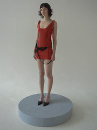 CALDER DRAPED SHORT DRESS-Caro Chia-APOC STORE