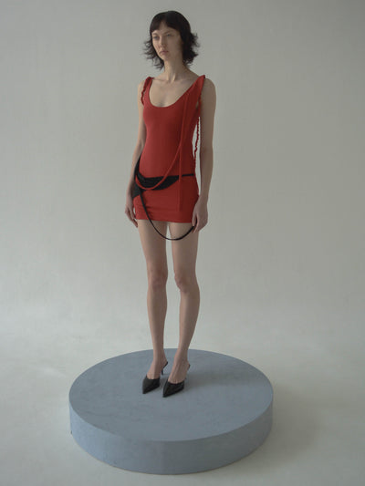 CALDER DRAPED SHORT DRESS-Caro Chia-APOC STORE