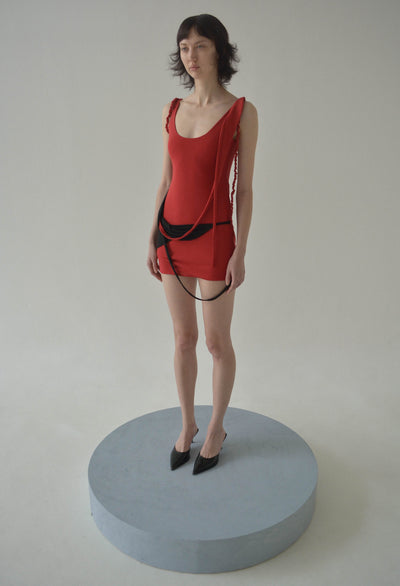 CALDER DRAPED SHORT DRESS-Caro Chia-APOC STORE