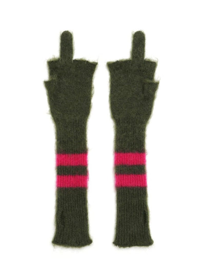 mohair handschuhe Peace Mohair Gloves Green – APOC STORE
