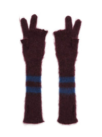 Peace Mohair Gloves Purple-Cognomen-APOC STORE