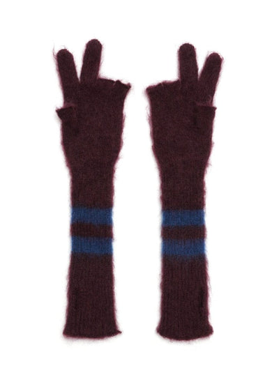 Peace Mohair Gloves Purple-Cognomen-APOC STORE