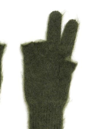 Peace Mohair Gloves Green-Cognomen-APOC STORE
