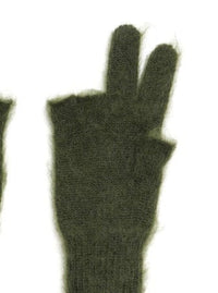 Peace Mohair Gloves Green-Cognomen-APOC STORE