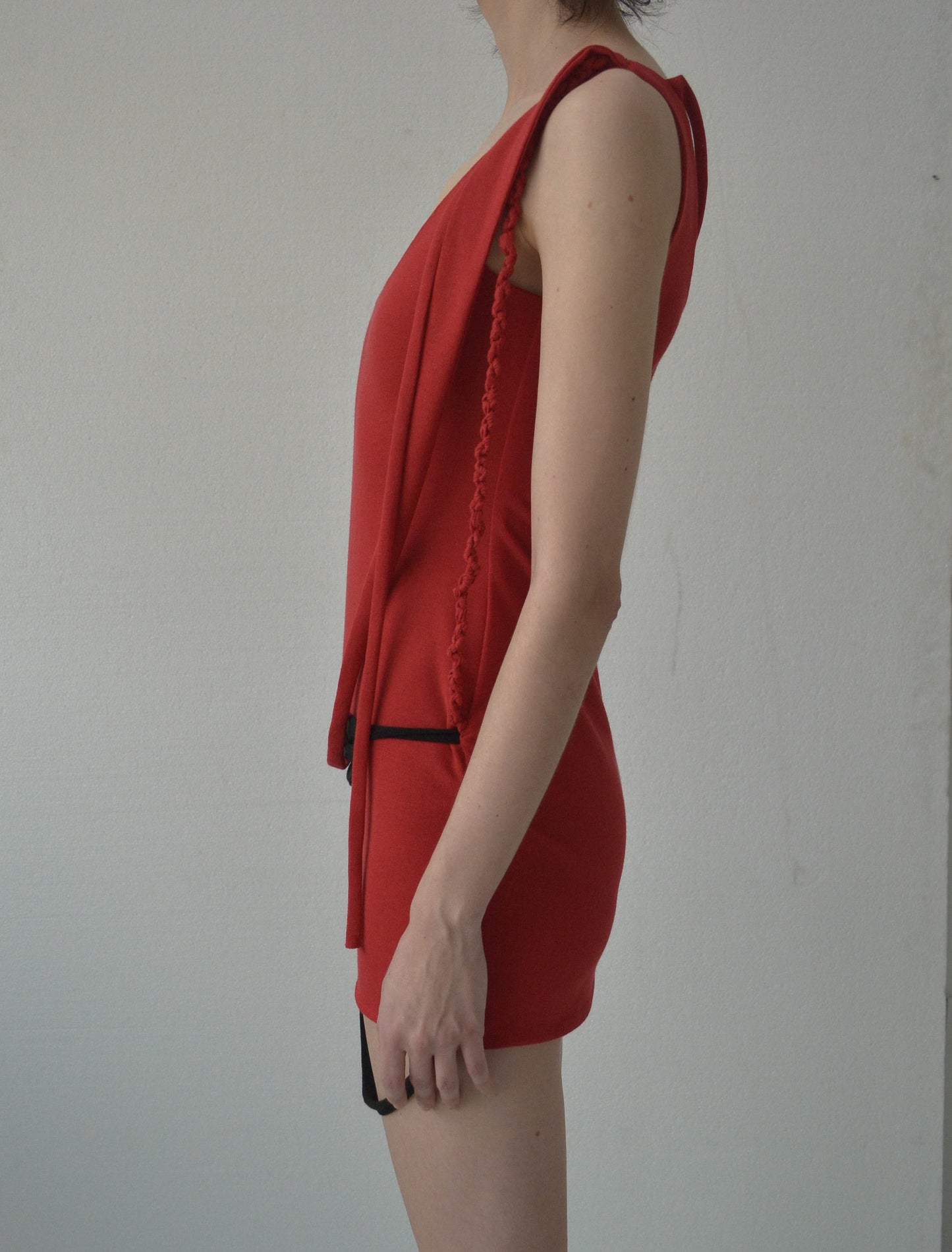 CALDER DRAPED SHORT DRESS-Caro Chia-APOC STORE