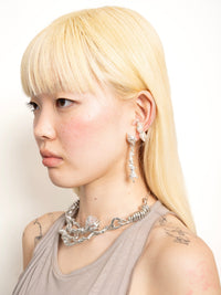 SPIRAL JETTY NECKLACE ( PEWTER )-ASTERISK-APOC STORE