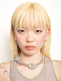 ALBUCA NECKLACE (PEWTER )-ASTERISK-APOC STORE