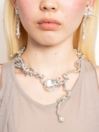 CHUM NECKLACE (PEWTER )-ASTERISK-APOC STORE