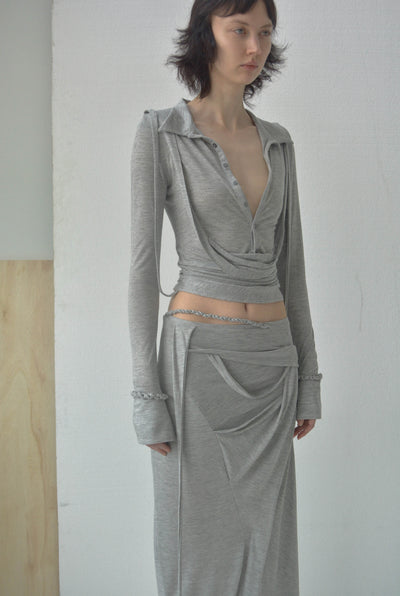 PIERO DRAPED SHIRT-Caro Chia-APOC STORE