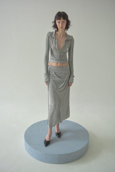 PIERO DRAPED SHIRT-Caro Chia-APOC STORE