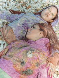 Magic Flower Hoodie Cosmic Purple Healing-EIRINN HAYHOW-APOC STORE