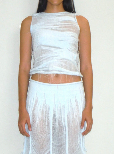 Organic Vest Blue-Krystal Paniagua-APOC STORE