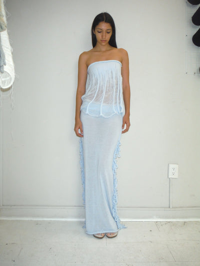 Maxi Loop Skirt blue-Krystal Paniagua-APOC STORE
