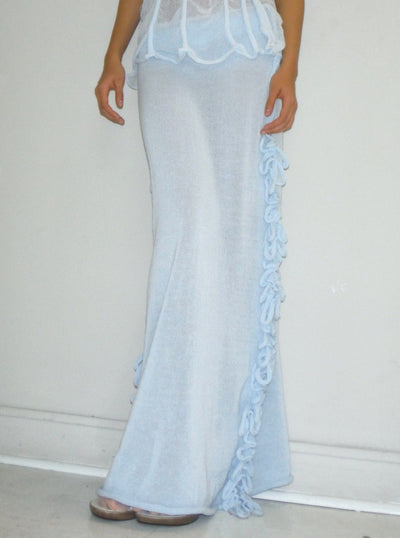 Maxi Loop Skirt blue-Krystal Paniagua-APOC STORE