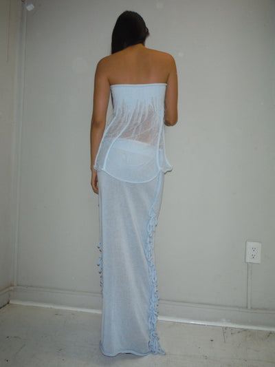 Organic Tube Top Blue-Krystal Paniagua-APOC STORE