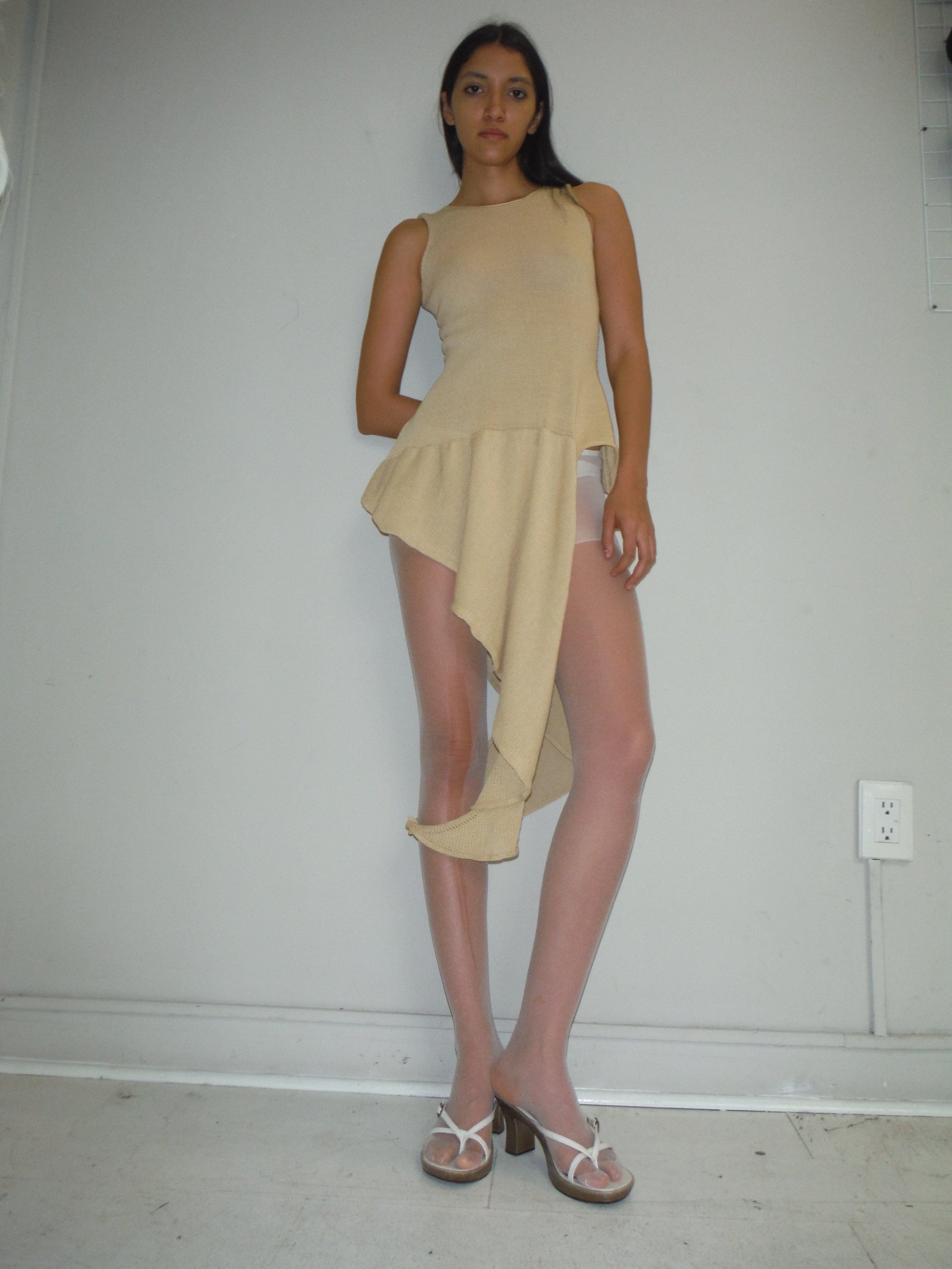 Side Hold Top Beige Sand-Krystal Paniagua-APOC STORE